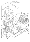 OVEN, LITERATURE Diagram and Parts List for KEDS200BBL0  KitchenAid Range