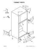 Part Location Diagram of W10461975 Whirlpool USE & CARE GUIDE
