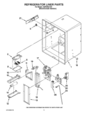 REFRIGERATOR LINER PARTS Diagram and Parts List for GI6FDRXXY07  Whirlpool Refrigerator