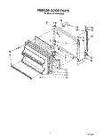 FREEZER DOOR Diagram and Parts List for ET18XKXSW00  Whirlpool Refrigerator