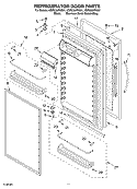 Part Location Diagram of 2003986 Whirlpool HINGE-DOOR