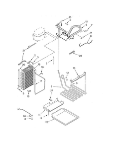 Lower Unit & Tube Parts Diagram and Parts List for KCCS36FJT00  KitchenAid Refrigerator