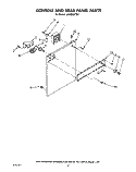 CONSOLE AND REAR PANEL Diagram and Parts List for LC4500XTW1  Whirlpool Washer