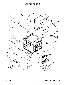 Oven Parts Diagram and Parts List for KFGC506JBK05  KitchenAid Range