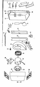 Range Hood Diagram and Parts List for 8509011  Kenmore Range Hood