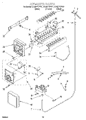 ICEMAKER Diagram and Parts List for GD25DFXFB01  Whirlpool Refrigerator