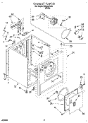 SECTION Diagram and Parts List for LEN3634DW1  Whirlpool Dryer