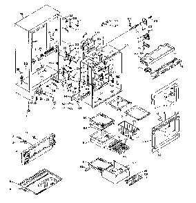 Cabinet Parts Diagram and Parts List for 106W16GL5  Kenmore Refrigerator