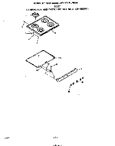 Main Top Diagram and Parts List for F4357*0  Roper Range