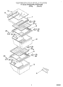 REFRIGERATOR SHELF Diagram and Parts List for CS25AEXHN00  Crosley Refrigerator