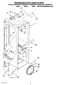 REFRIGERATOR LINER PARTS Diagram and Parts List for ED2FHEXTQ01  Whirlpool Refrigerator