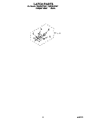 LATCH PARTS Diagram and Parts List for YGBD307PDQ7  Whirlpool Wall Oven