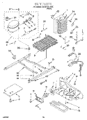 UNIT Diagram and Parts List for 7ED20TQXFW00  Whirlpool Refrigerator