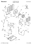UNIT, LITERATURE Diagram and Parts List for TA07002F0  Whirlpool Air Conditioner
