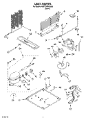 UNIT PARTS Diagram and Parts List for 5VET2WPKLQ02  Whirlpool Refrigerator