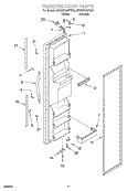 FREEZER DOOR Diagram and Parts List for 8ED22PQXFW02  Whirlpool Refrigerator