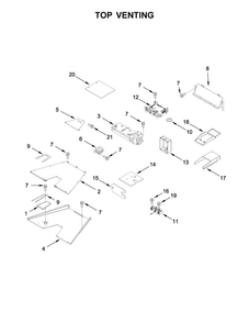 Part Location Diagram of W10818235 Whirlpool VENT-EXHST