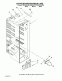 REFRIGERATOR LINER PARTS Diagram and Parts List for ED5CHQXVB02  Whirlpool Refrigerator