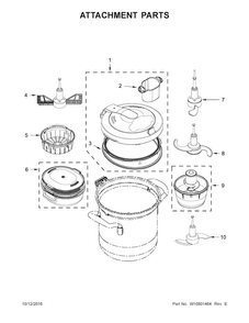 Part Location Diagram of W10877419 Whirlpool SEAL