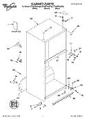 CABINET PARTS Diagram and Parts List for ET8WTKXKT03  Whirlpool Refrigerator
