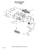 AIR FLOW PARTS Diagram and Parts List for WMH1164XWS3  Whirlpool Microwave