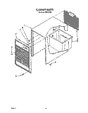 CABINET, LIT/OPTIONAL Diagram and Parts List for SDH481B0  Whirlpool Dehumidifier