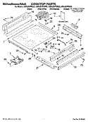 COOKTOP PARTS Diagram and Parts List for KERA807PBL02  KitchenAid Range