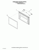 FREEZER DOOR PARTS Diagram and Parts List for GX2FHDXVY06  Whirlpool Refrigerator