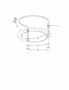 Heater Parts Diagram and Parts List for 66513044K113  Kenmore Dishwasher