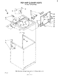 TOP AND CABINET , LITERATURE AND OPTIONAL Diagram and Parts List for LA5430XPW0  Whirlpool Washer