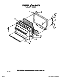 FREEZER DOOR Diagram and Parts List for RT18EKRXW01  Roper Refrigerator