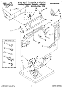 SECTION Diagram and Parts List for LER6634BW1  Whirlpool Dryer