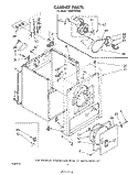 SECTION Diagram and Parts List for LE6055XSW0  Whirlpool Dryer
