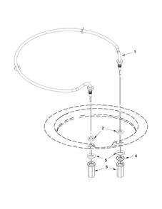 Heater Parts Diagram and Parts List for KDTE554CSS1  KitchenAid Dishwasher