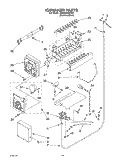 ICE MAKER, OPTIONAL Diagram and Parts List for 3XED5SHGKS01  Whirlpool Refrigerator