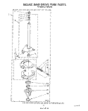 BRAKE AND DRIVE TUBE Diagram and Parts List for LT7100XVN0  Whirlpool Washer Dryer Combo