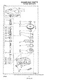 GEARCASE Diagram and Parts List for LA5400XMW2  Whirlpool Washer
