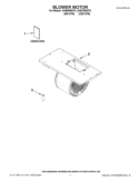 BLOWER MOTOR Diagram and Parts List for UXB0600DYS  Whirlpool Range Hood