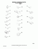 WIRING HARNESS PARTS Diagram and Parts List for WTW58ESVW1  Whirlpool Washer