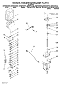 Part Location Diagram of W10140685 Whirlpool Latch, Bin