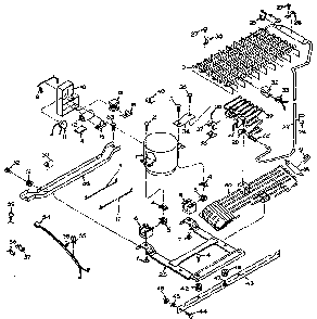 Unit Parts Diagram and Parts List for 106T14EL1  Kenmore Refrigerator