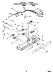 Control Diagram and Parts List for KSRS22QGBL0  KitchenAid Refrigerator