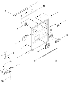 Part Location Diagram of W11757429 Whirlpool Cntrl-Elec