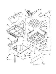 Evaporator/ice Cutter Grid Diagram and Parts List for GI1500PHW2  Whirlpool Ice Maker