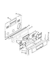Control Panel Parts Diagram and Parts List for KFES530ESS0  KitchenAid Range