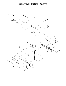 Control panel parts Diagram and Parts List for WOS51EC0HW02  Whirlpool Wall Oven