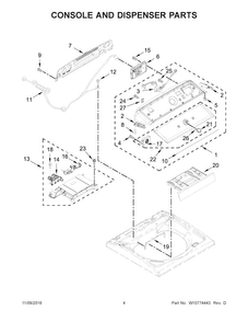 Part Location Diagram of W11449482 Whirlpool Electric Control Board