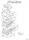 REFRIGERATOR SHELF Diagram and Parts List for GD27DQXFW00  Whirlpool Refrigerator