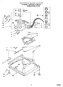 MACHINE BASE Diagram and Parts List for LSR8233JT0  Whirlpool Washer