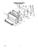 FREEZER DOOR Diagram and Parts List for KTRS20KWAL12  KitchenAid Refrigerator